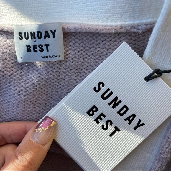 Sunday Best Munro Mauve Ellis Cardigan NEW Size Small - Picture 4 of 8